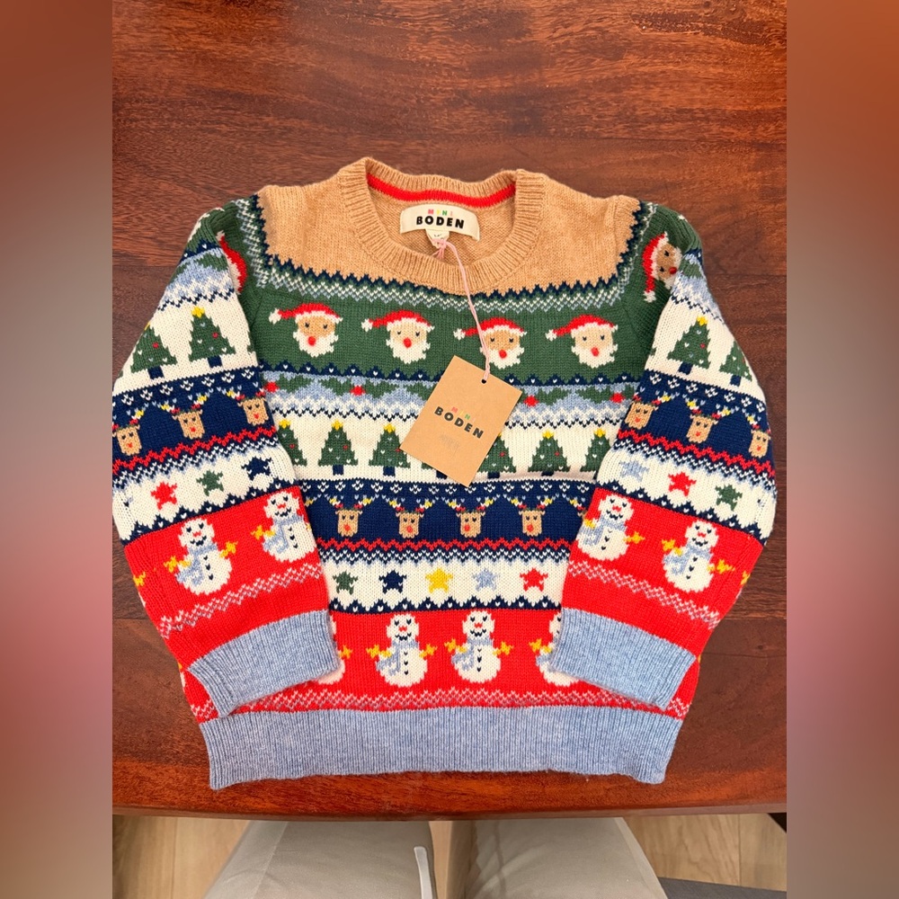 Boden Christmas fair isle sweater